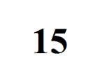 FIFTEEN