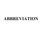 ABBREVIATION
