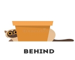 BEHIND