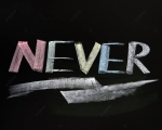 never
