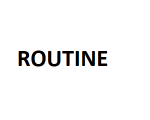 ROUTINE