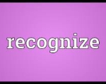 RECOGNIZE
