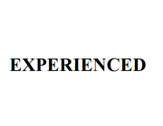 EXPERIENCED