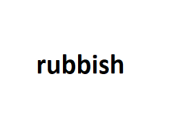 rubbish