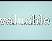 VALUABLE