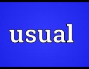 USUAL 