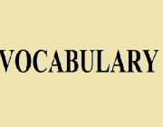 VOCABULARY