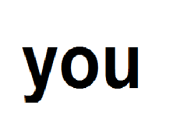 you
